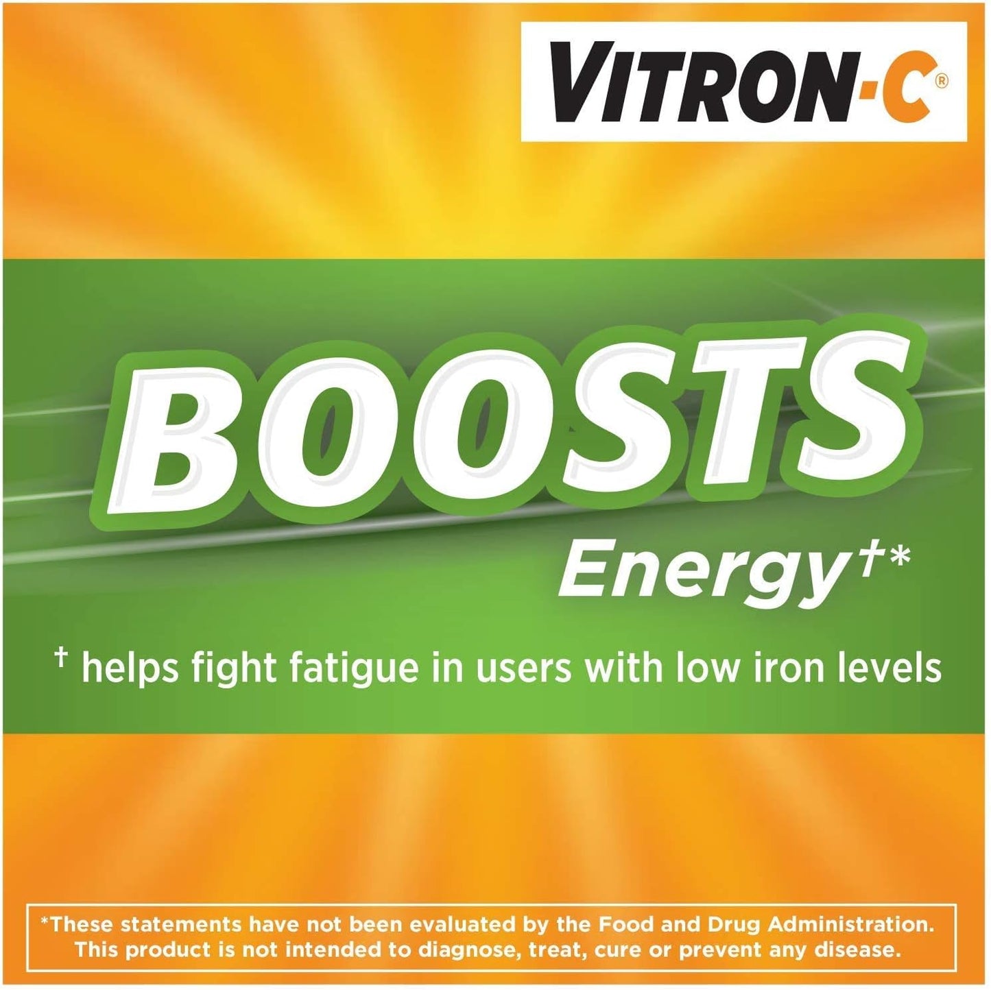 Vitron-C Iron Supplement Coated Tablets 125mg/65mg Strength 60 Count Bottle from McK