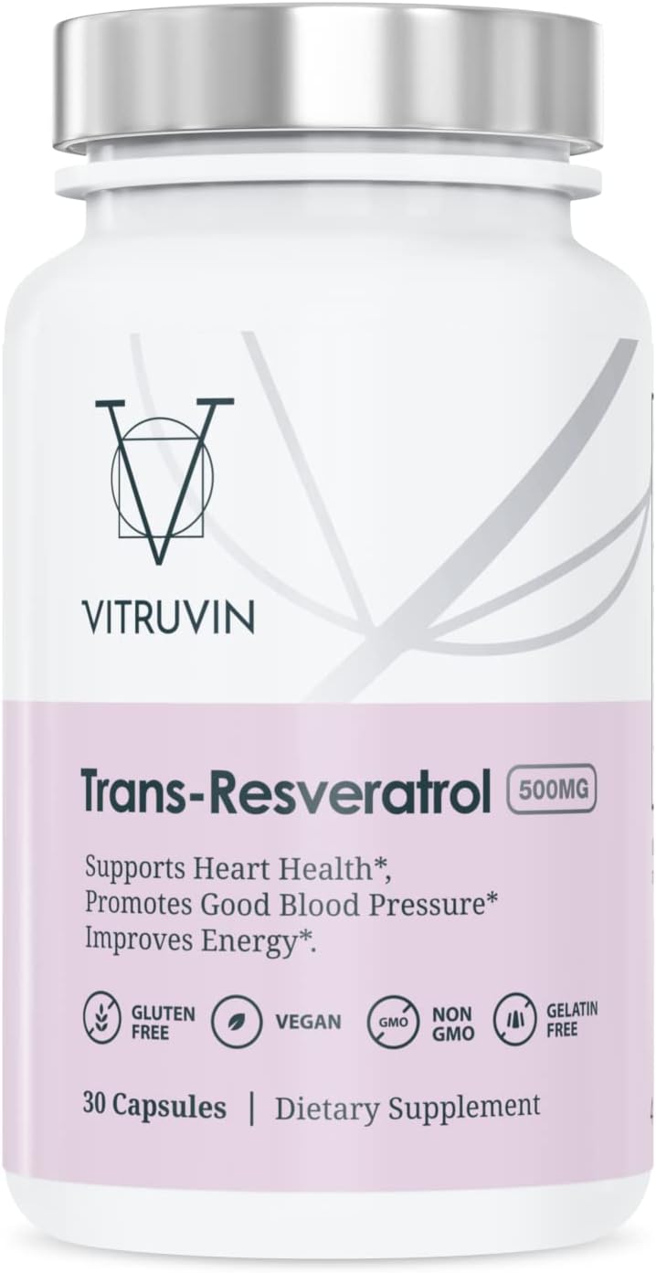 Vitruvin Beauty and Comfort Pack with COQ10, Trans-Resveratrol, and Curcumin for Skin, Heart, Joints, and Brain - Vegan, Non-GMO, Gluten-Free, Gelatin-Free