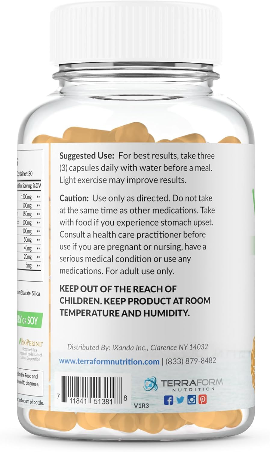 VivaFlex Joint Support Supplement with 9 Premium Ingredients for 1 Month - TerraForm Nutrition