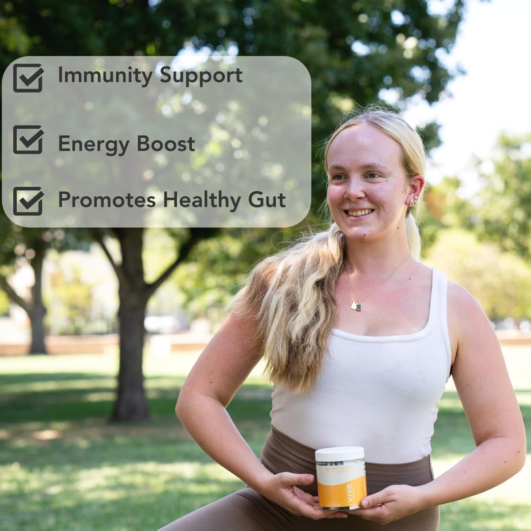 VIVE NUTRITION Queen's Boost Powder - Sugar-Free Bee Bread, Royal Jelly & Propolis with Vitamin C - Non-GMO Immune Support & Energy - 30 Sachets