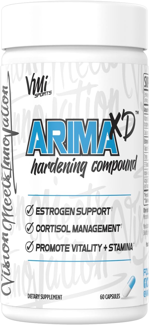 VMI Sports Arima-XD 60 Count Supplement for Hormone Balance in Men and Women, Supports Testosterone and Estrogen Levels (60 ct)