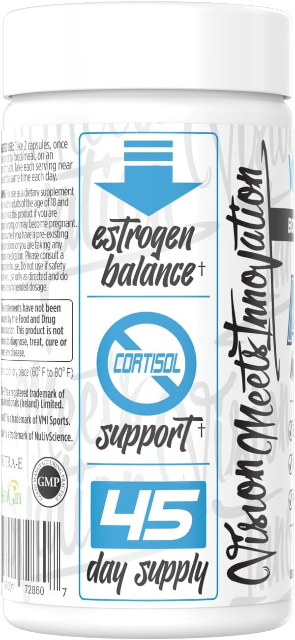 VMI Sports Arima-XD 90 Count Supplement for Hormone Balance in Men and Women, Natural Anti-Aromatase Cortisol Blocker to Support Testosterone and Estrogen Levels