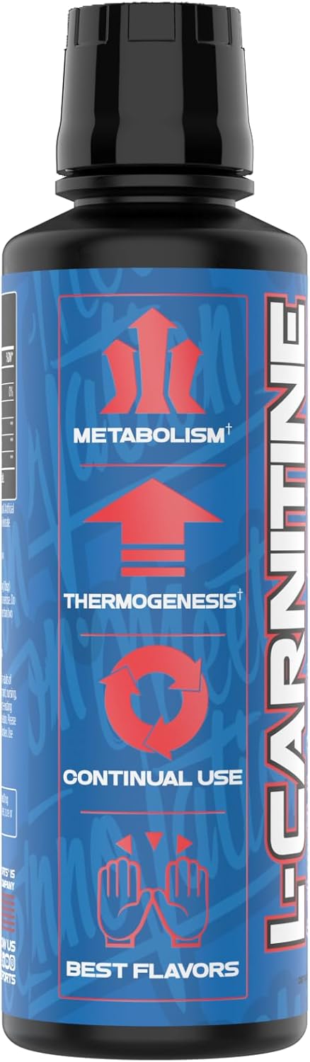 VMI Sports L-Carnitine 3000 Liquid Supplement | Patriot Pop Flavor | Zero Calorie & Sugar | Keto-Friendly for Men & Women | 31 Servings