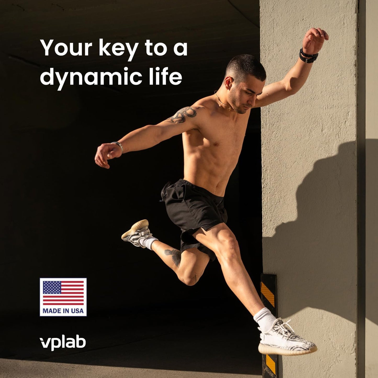 VPLab Glucosamine Chondroitin MSM Complex 90 Tablets - USA Made Joint Support for Flexibility & Mobility