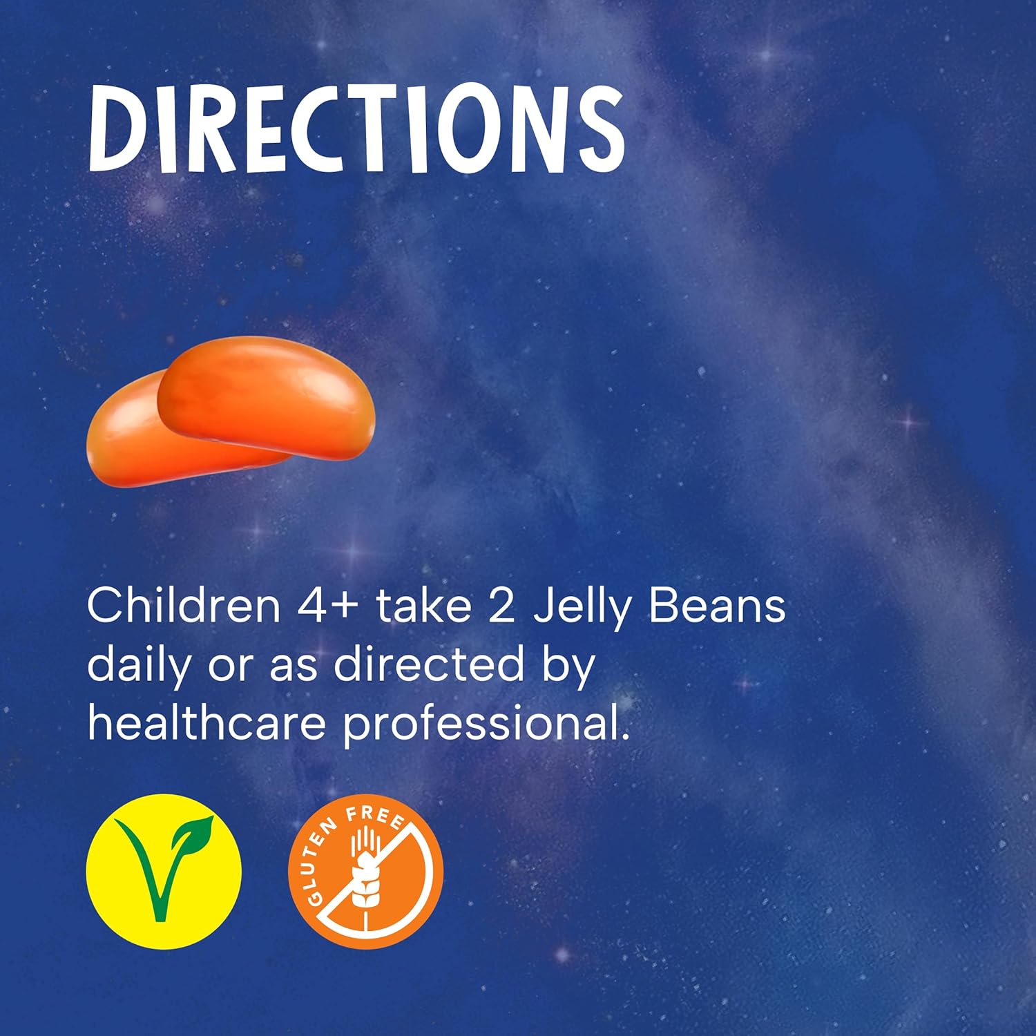 Wade & Celine's Super Beans Vitamin C Jelly Beans - 80mg Immune Support Gummies for Kids - Vegan & Gluten Free - Natural Orange Flavor - 60 Count