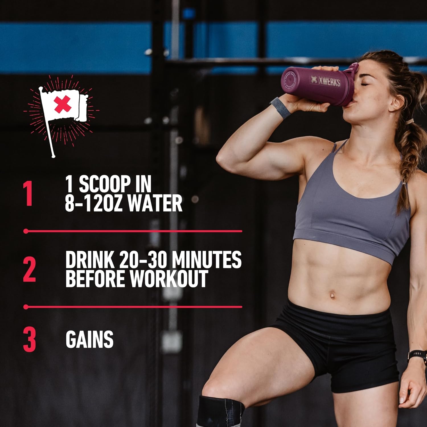 Watermelon Pre-Workout Powder for Men and Women | Xwerks Ignite with Explosive Energy | Gluten-Free, Keto-Friendly Blend for Endurance | 150mg Caffeine | 30 Servings