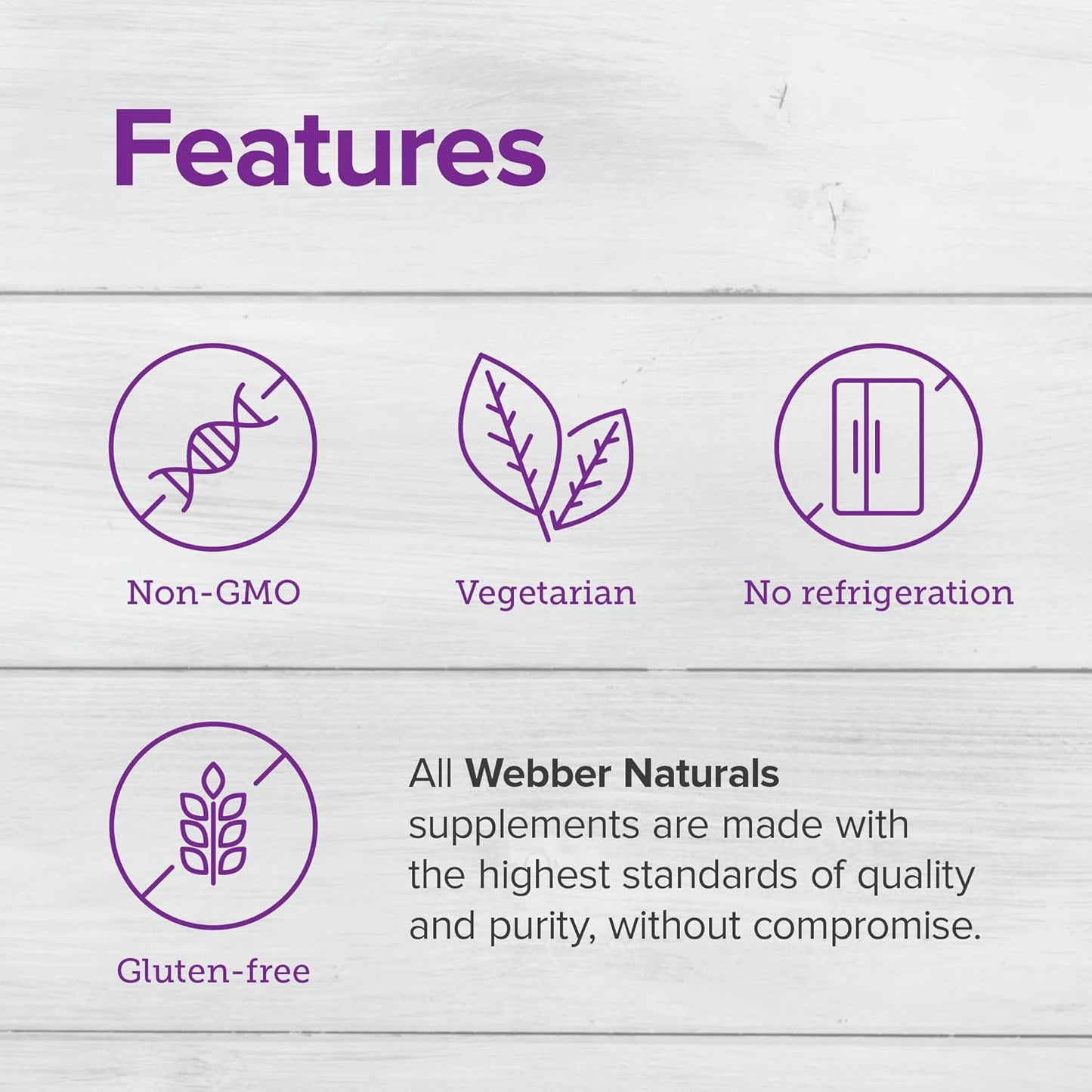 Webber Naturals High Potency Probiotics 30 Billion CFU for Men, Women & Adults - Shelf Stable, 8 Strains, 30 Veg Capsules