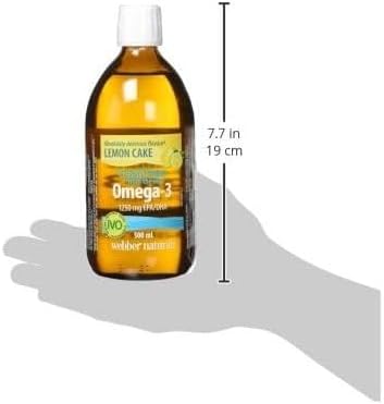 Webber Naturals Ocean Pure Lemon Cake Omega-3 Liquid Fish Oil - 500 ml