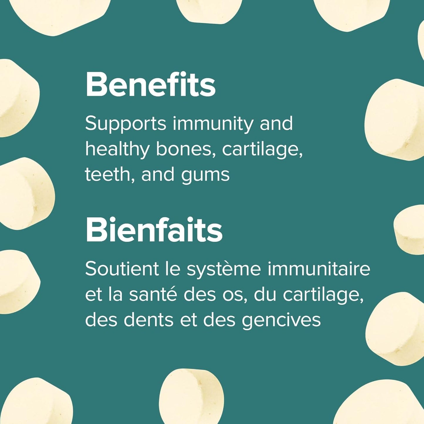 Webber Naturals Vitamin C Chewable Tablets - Tropical Breeze Flavor, 500 mg Per Tablet, Immune & Antioxidant Support, Non GMO & Gluten Free