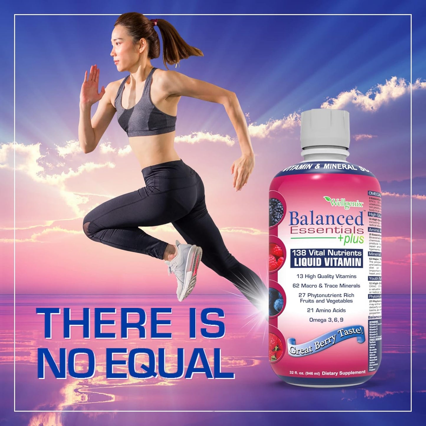 Wellgenix Balanced Essentials Liquid Nutritional Supplement 2-Pack Very Berry - 32 Ounces