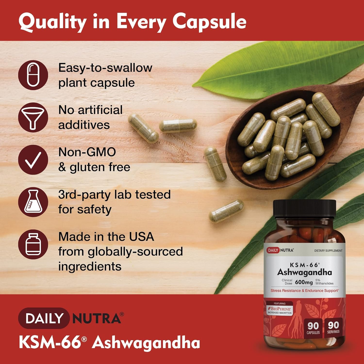 Wellness Bundle: KSM 66 Ashwagandha, Magnesium Complex, Vitamin D3K2 - 240 Capsules