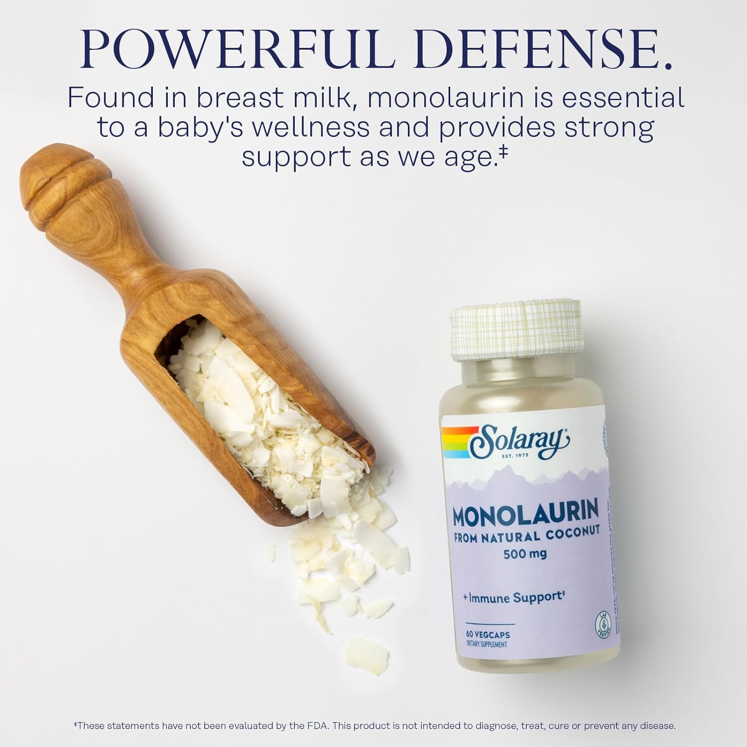 Wellness Bundle: SOLARAY Vitamin C 1000mg and Monolaurin 500mg - Immune Support & Antioxidant Boost