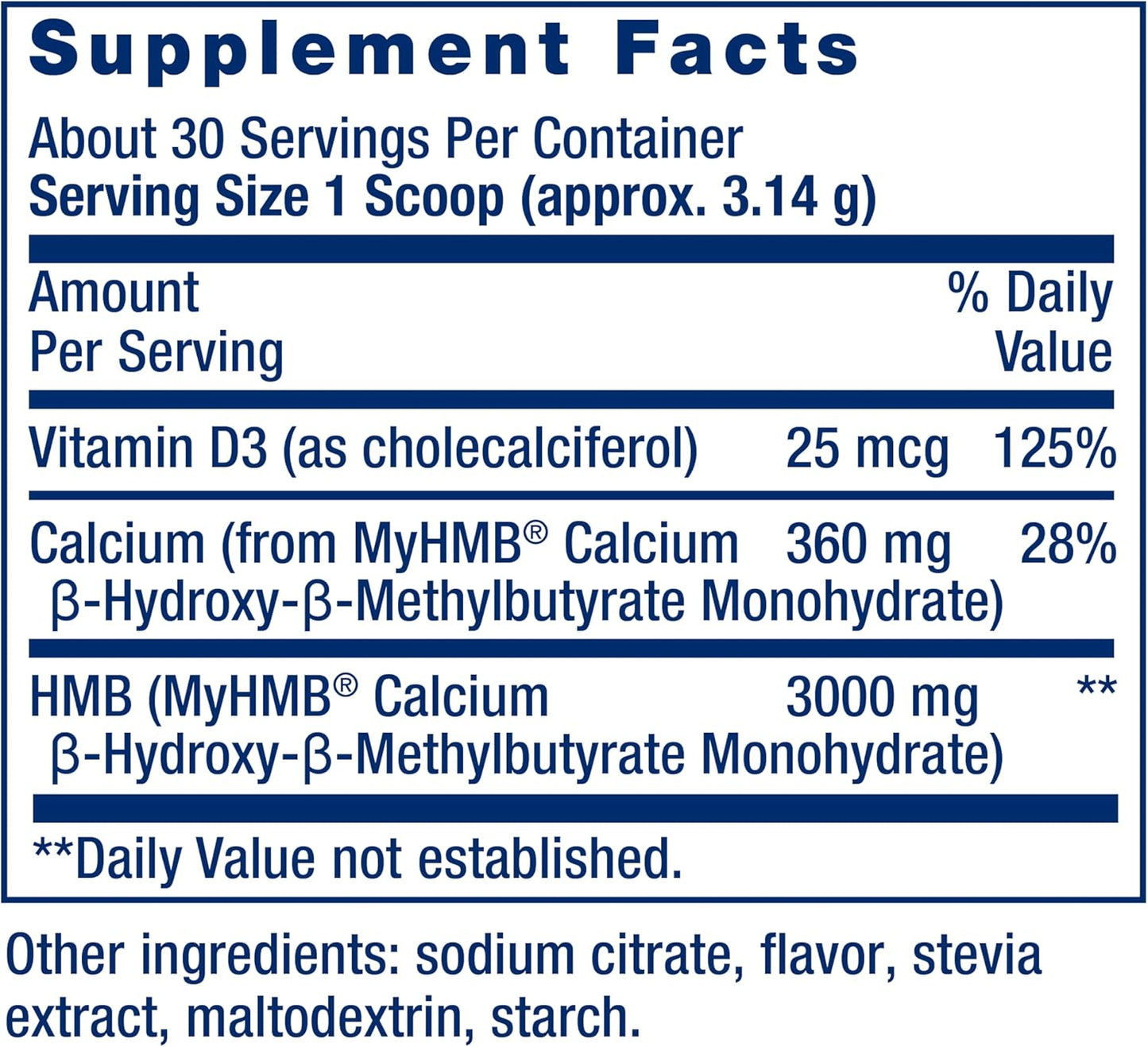 Wellness Code® Muscle Strength & Restore Formula with Vitamin D3 and HMB Monohydrate, 94.2g, Gluten Free & Non-GMO