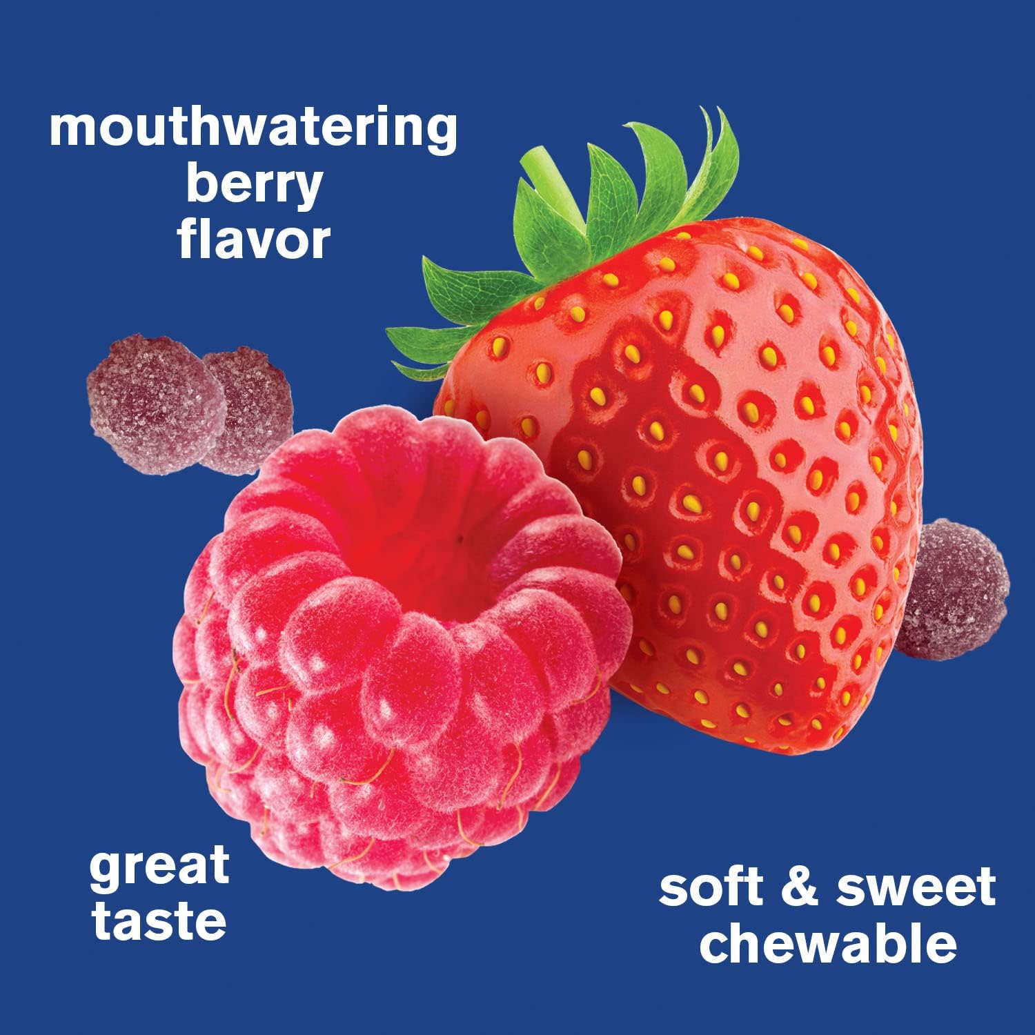 WellYeah 50 mg Zinc Gummies - Boosts Immune System and Antioxidant Health - Berry Flavor - Gluten-Free, GMO-Free - 60 Chewable Gummies