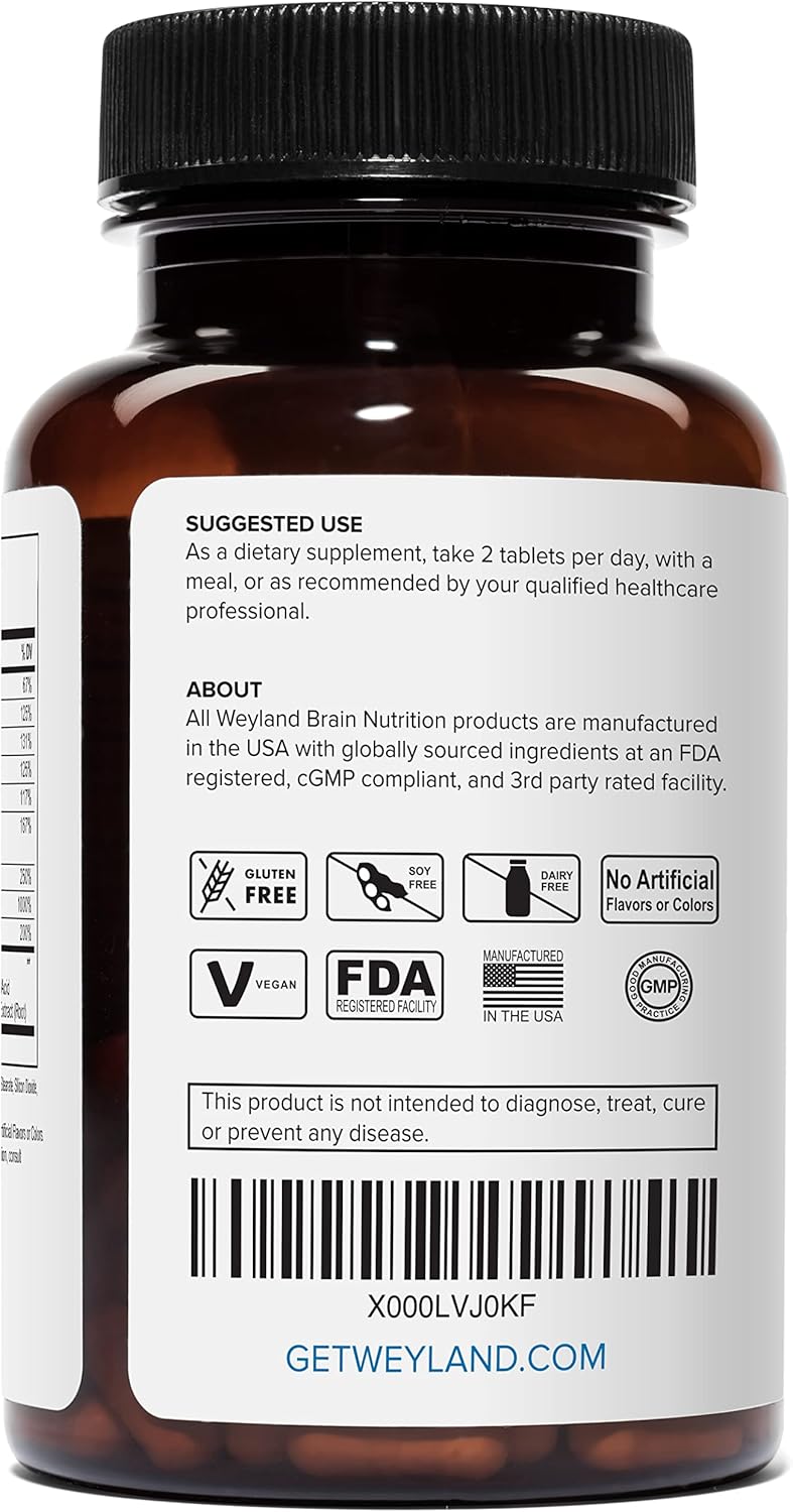 Weyland Brain Nutrition Weyland: Energy - Formula with Botanical Caffeine, B-Complex, and Energy Herbs