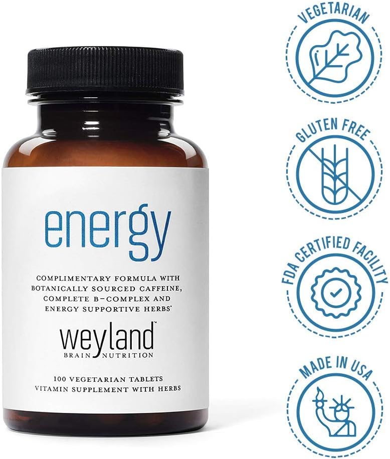 Weyland Brain Nutrition Weyland: Energy - Formula with Botanical Caffeine, B-Complex, and Energy Herbs