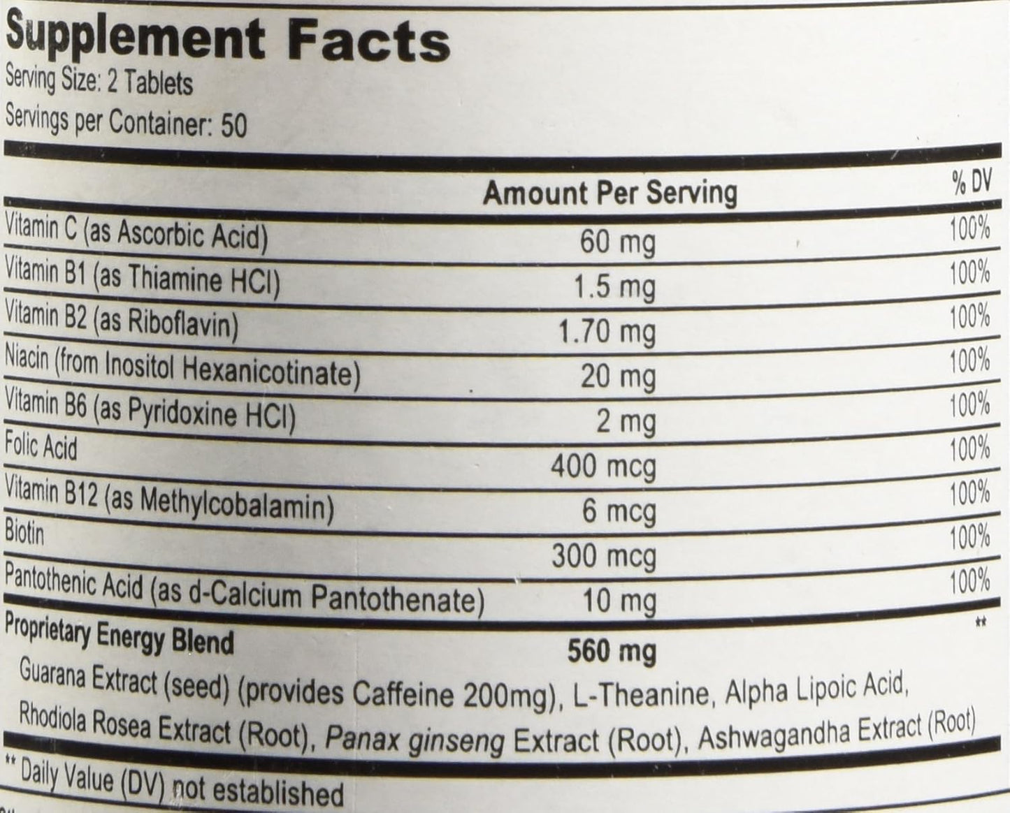 Weyland Brain Nutrition Weyland: Energy - Formula with Botanical Caffeine, B-Complex, and Energy Herbs