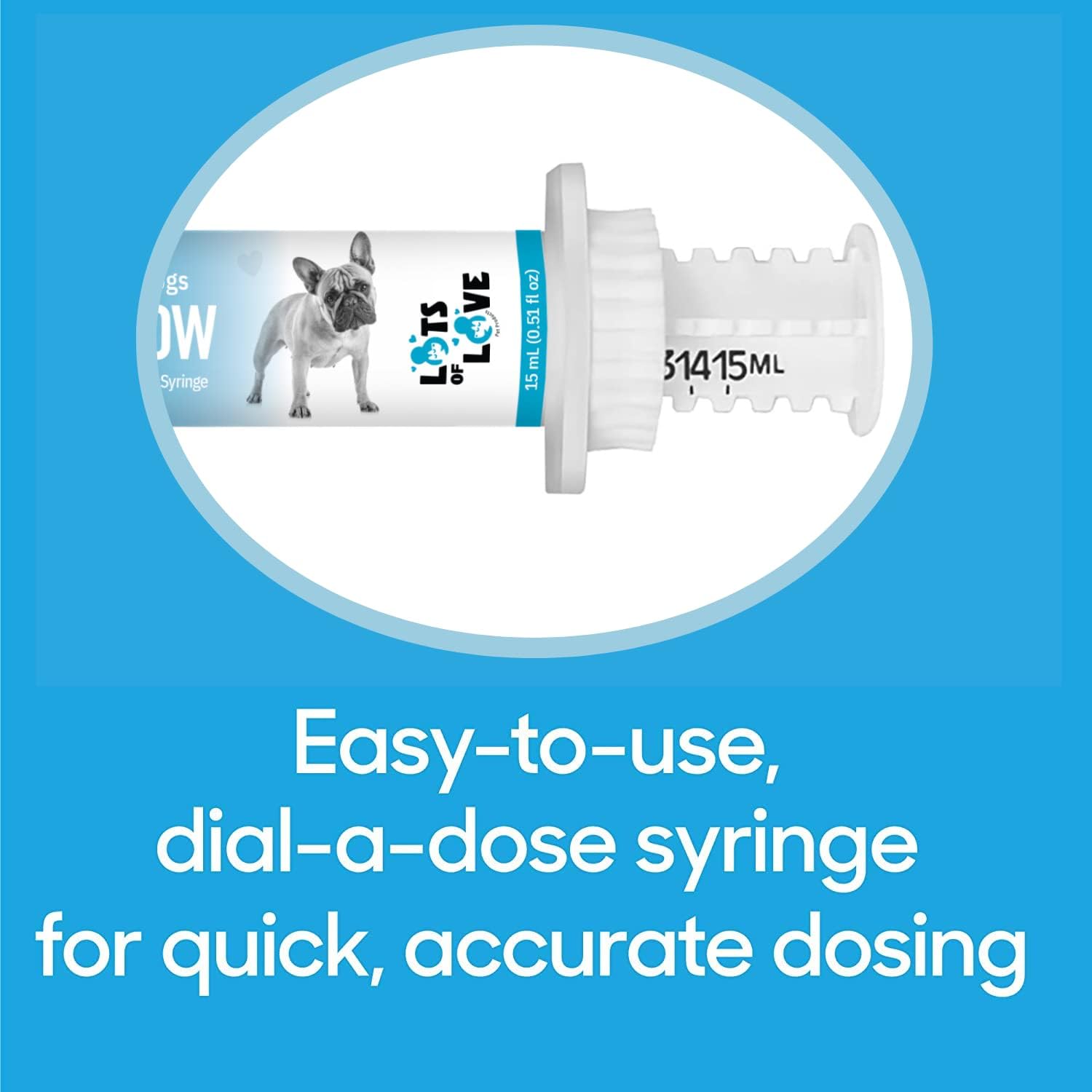 Whelping Dog Calcium Supplement - Breeders' Choice for Oral Calcium 15ml - Calcium for Dogs - Lots of Love Pet Products