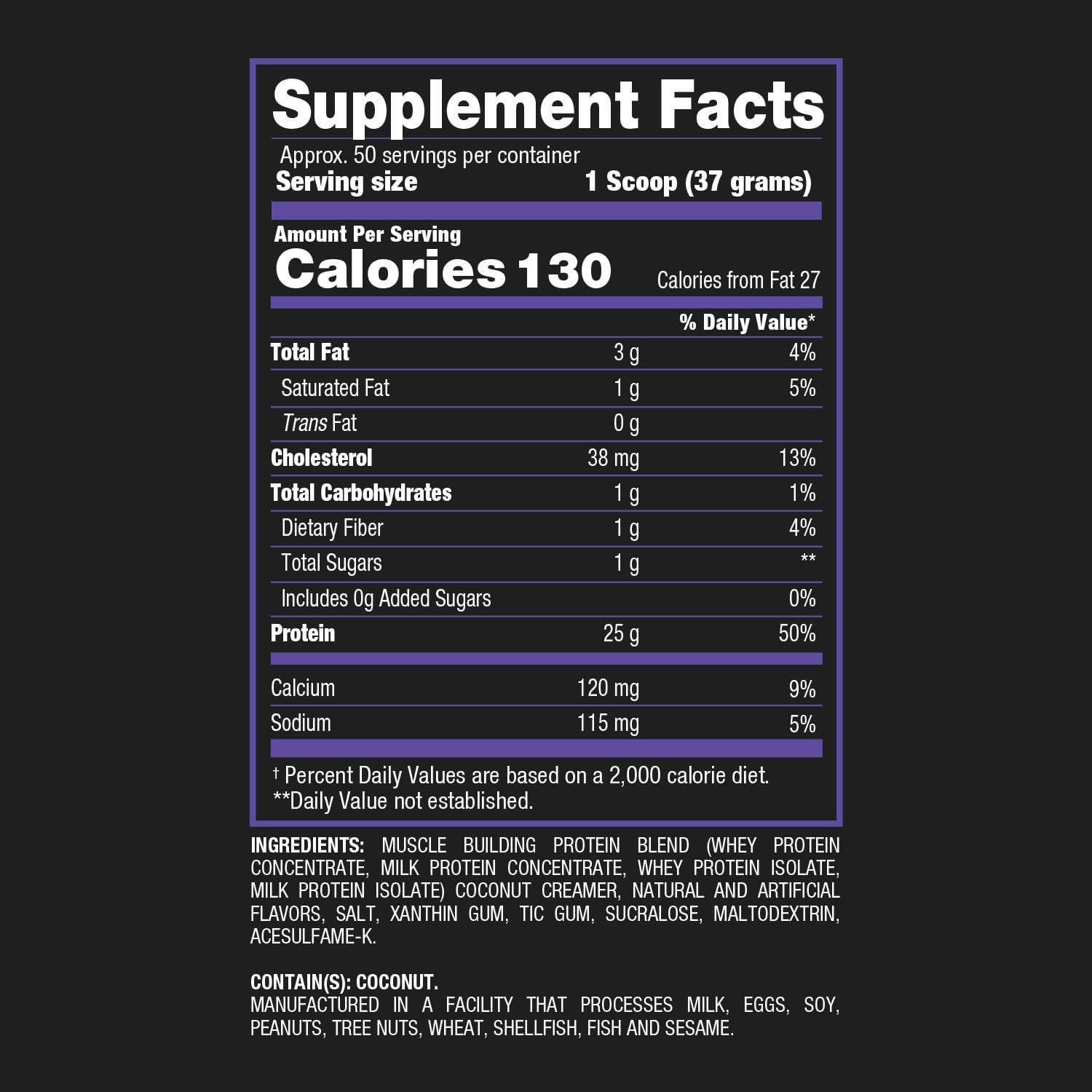 Whey HD Ultra Premium Protein Powder, Blueberry Muffin Flavor, 4.07 lb by BPI Sports