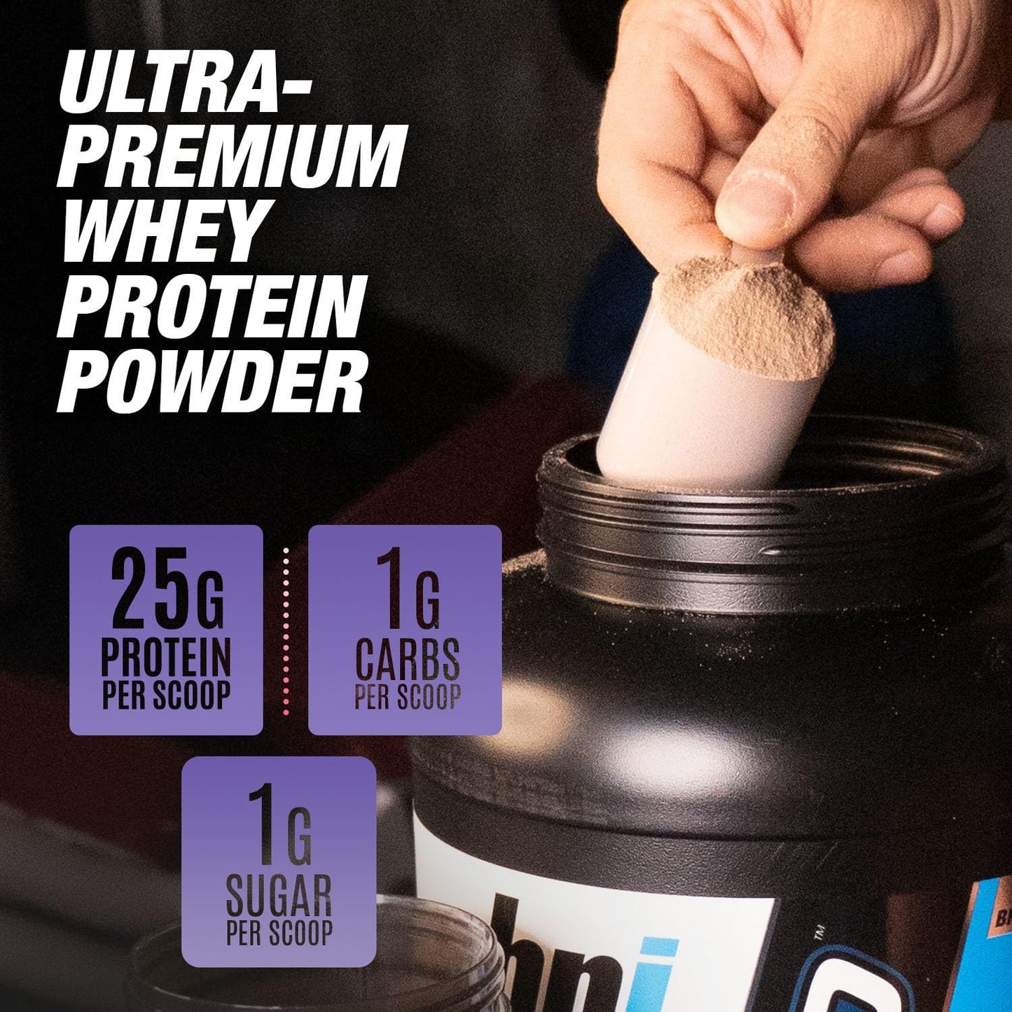 Whey HD Ultra Premium Protein Powder, Blueberry Muffin Flavor, 4.07 lb by BPI Sports