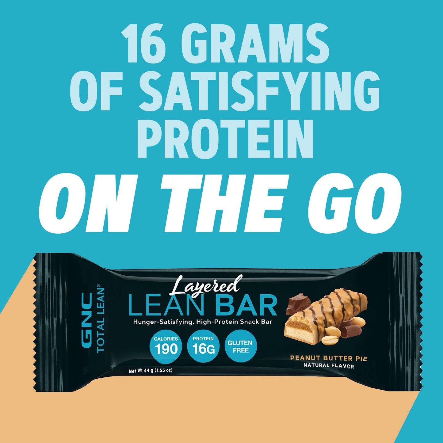 Whipped Chocolate Mousse GNC Total Lean Layered Lean Bar | High Protein Snack Bars - 9 Bars