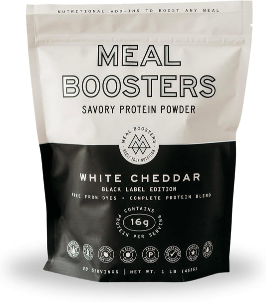 White Cheddar Savory Protein Powder with Grass-Fed Collagen Peptides - Muscle Recovery and Gut Health Supplement