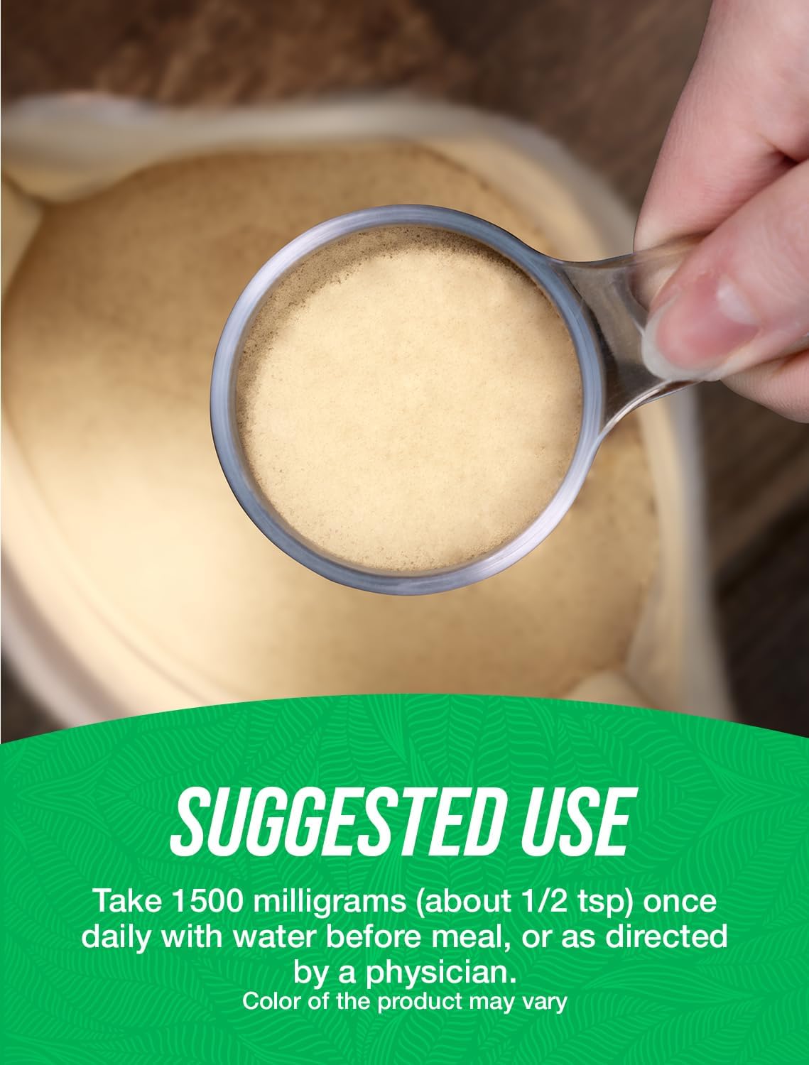 White Kidney Bean Extract Powder - Herbal Supplement, Gluten Free, 1500mg per Serving - Bulk Size 500g (1.1 lbs) - Pack of 1