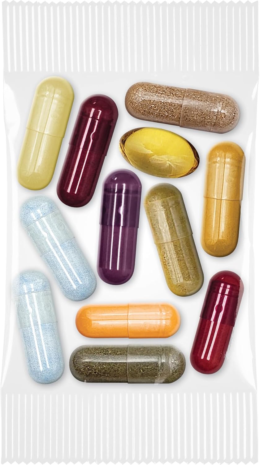 Whole Body Health & Immune Support Daily Vitamin Pack | Omega Start Complete | Vitamins A, B, C, D, E, Minerals, Elderberry, Turmeric, Milk Thistle, Ginkgo Biloba, Beta Glucans | 30 Packets