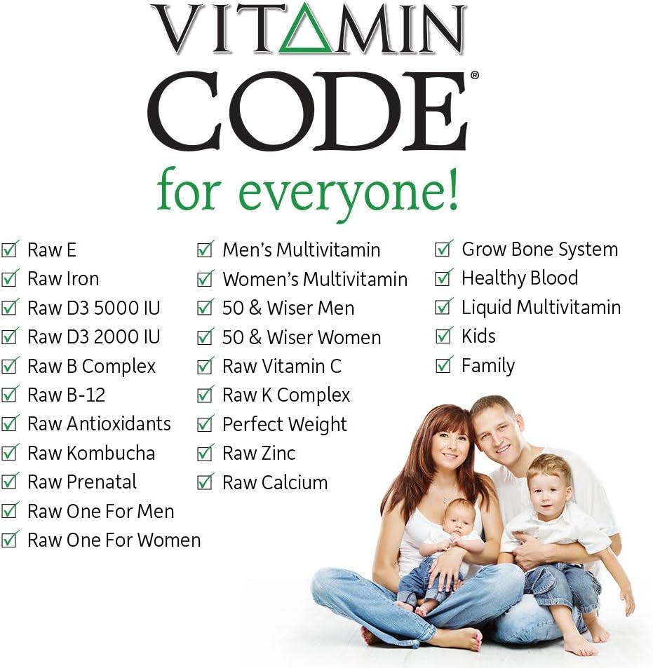 Whole Food Calcium Supplement with Magnesium, K2, Vitamin D3, Vitamin C, and Probiotics - Garden of Life Raw Formula for Women & Men, 60 Capsules
