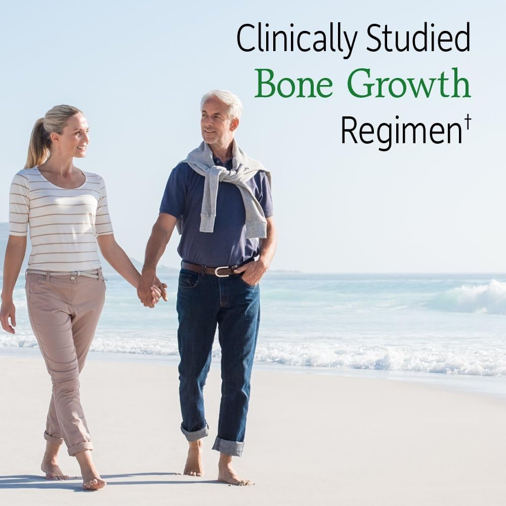 Whole Food Calcium Supplement with Strontium, Magnesium, Vitamin K2, D3 & C for Bone Health - Garden of Life, 30 Day Supply