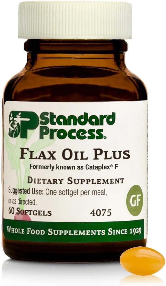 Whole Food Supplement for Metabolism, Skin, & Hair Health - Standard Process Cataplex F - 60 Softgels