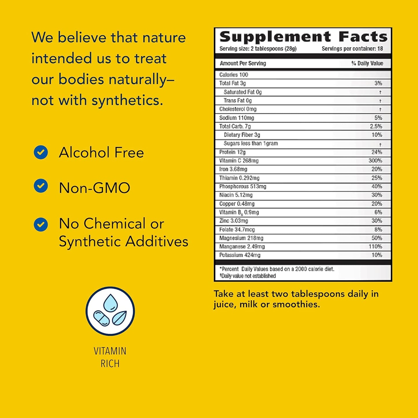 Whole Food Zinc Supplement with Austrian Pumpkin Seed, Rice Bran & Camu Camu - Healthy Immune Support - Non-GMO - 5 Servings