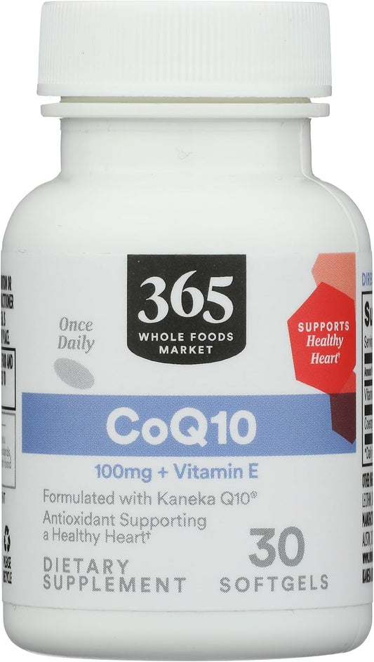 Whole Foods Market 365 Co Q10 100Mg Softgels - 30 Count