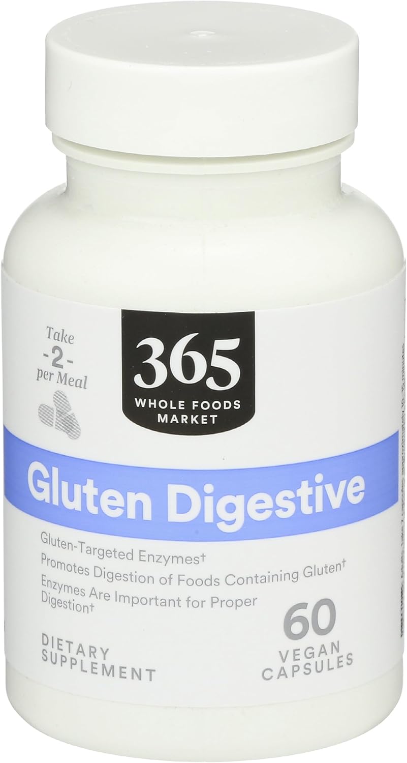 Whole Foods Market 365 Everyday Value Enzymes Gluten Digestive Supplement - 60 Count
