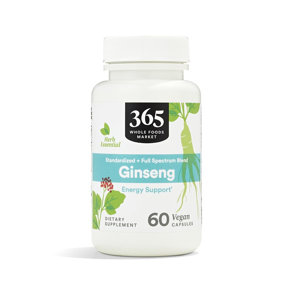 Whole Foods Market 365 Ginseng Capsules - 60 Count Bottle
