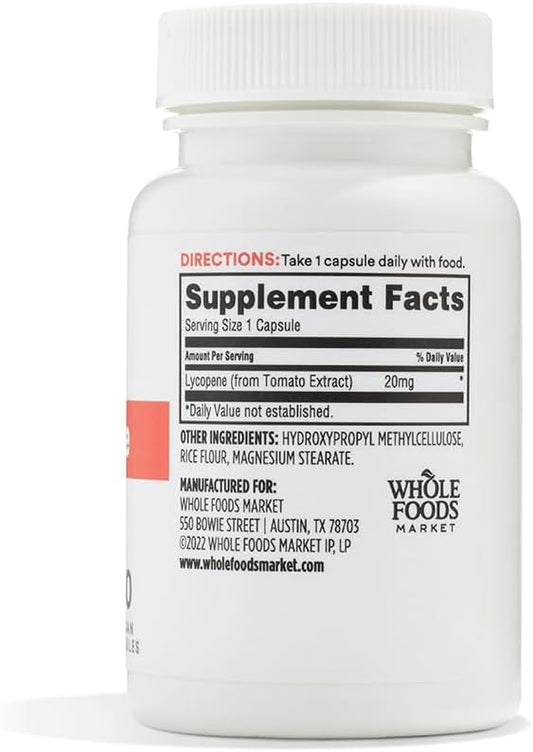 Whole Foods Market 365 Lycopene Supplement 20mg - 30 Count, Pack of 2