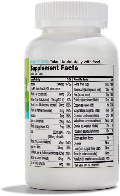 Whole Foods Market 365 Multi Adult One Daily Supplement with Lutein Lycopene - 180 Tablets