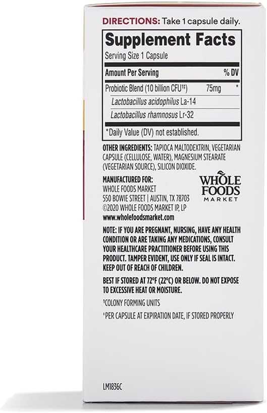 Whole Foods Market 365 Probiotic Women's Supplement, 10 Billion CFU, 30 Capsules