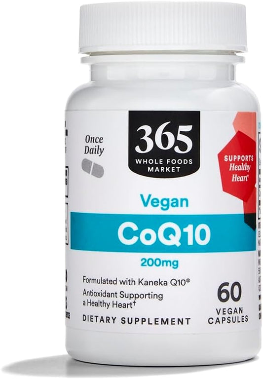Whole Foods Market 365 Vegan CoQ10 200mg Capsules - 60 Count