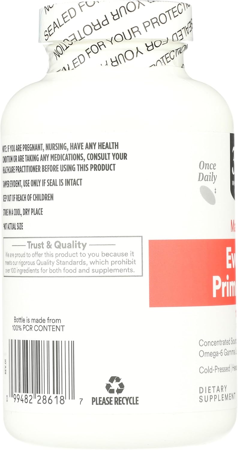 Whole Foods Market Evening Primrose Oil Softgels - 1250mg, 120 Count - 365 Brand