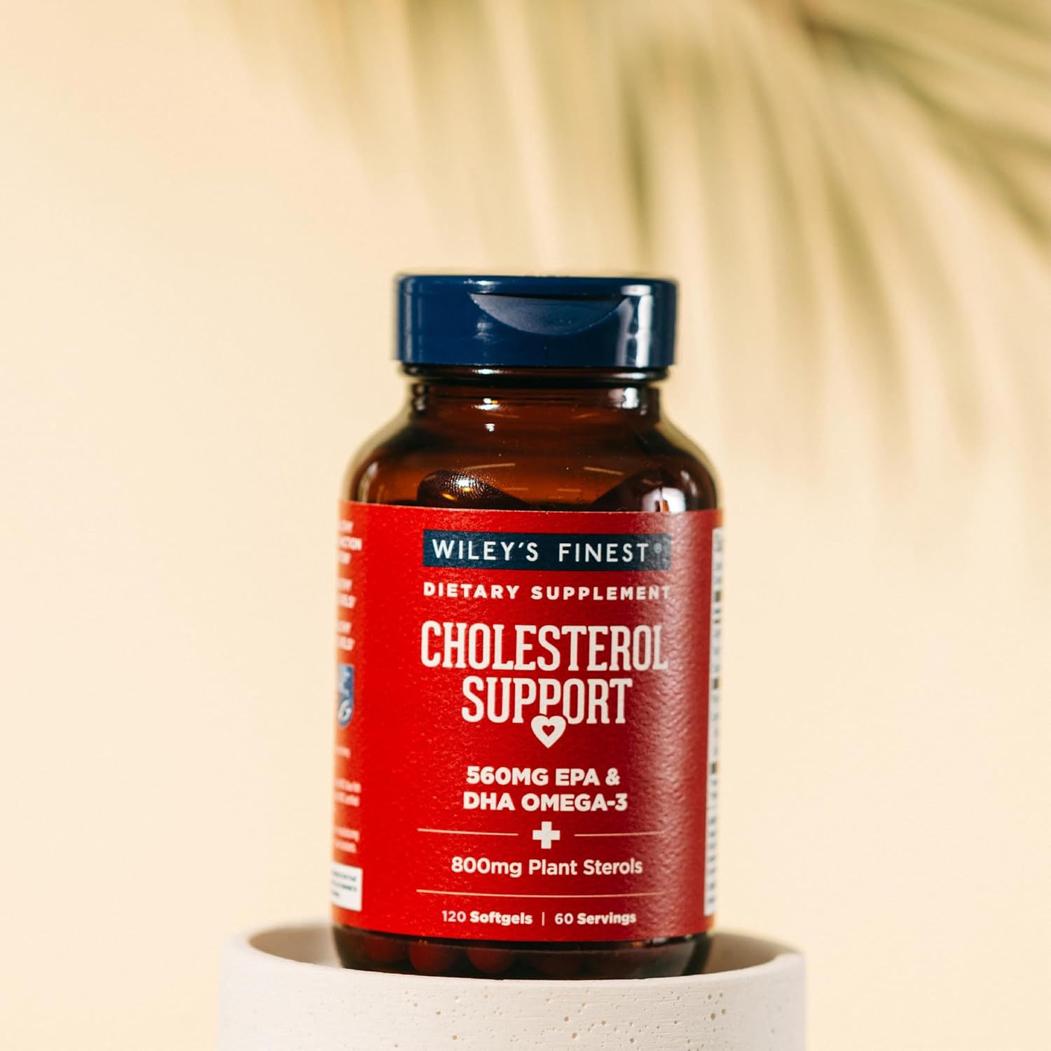 Wild Alaskan Fish Oil Cholesterol Support Softgels - Heart Health Supplement with 560mg Omega-3s - 120 Capsules for Men and Women