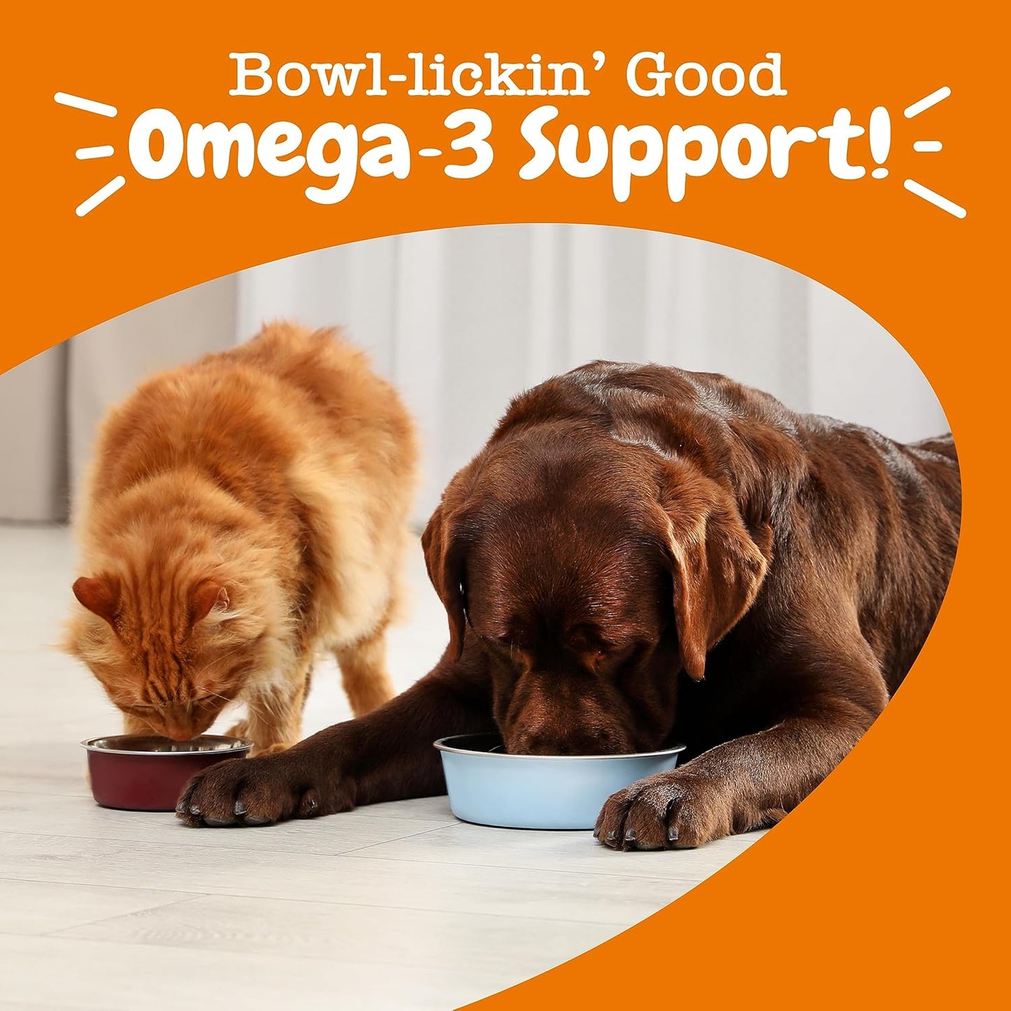 Wild Alaskan Fish Oil for Dogs & Cats - Pollock & Salmon Blend - Omega 3 EPA & DHA - Skin & Coat Health - Immune Support - 32 fl oz