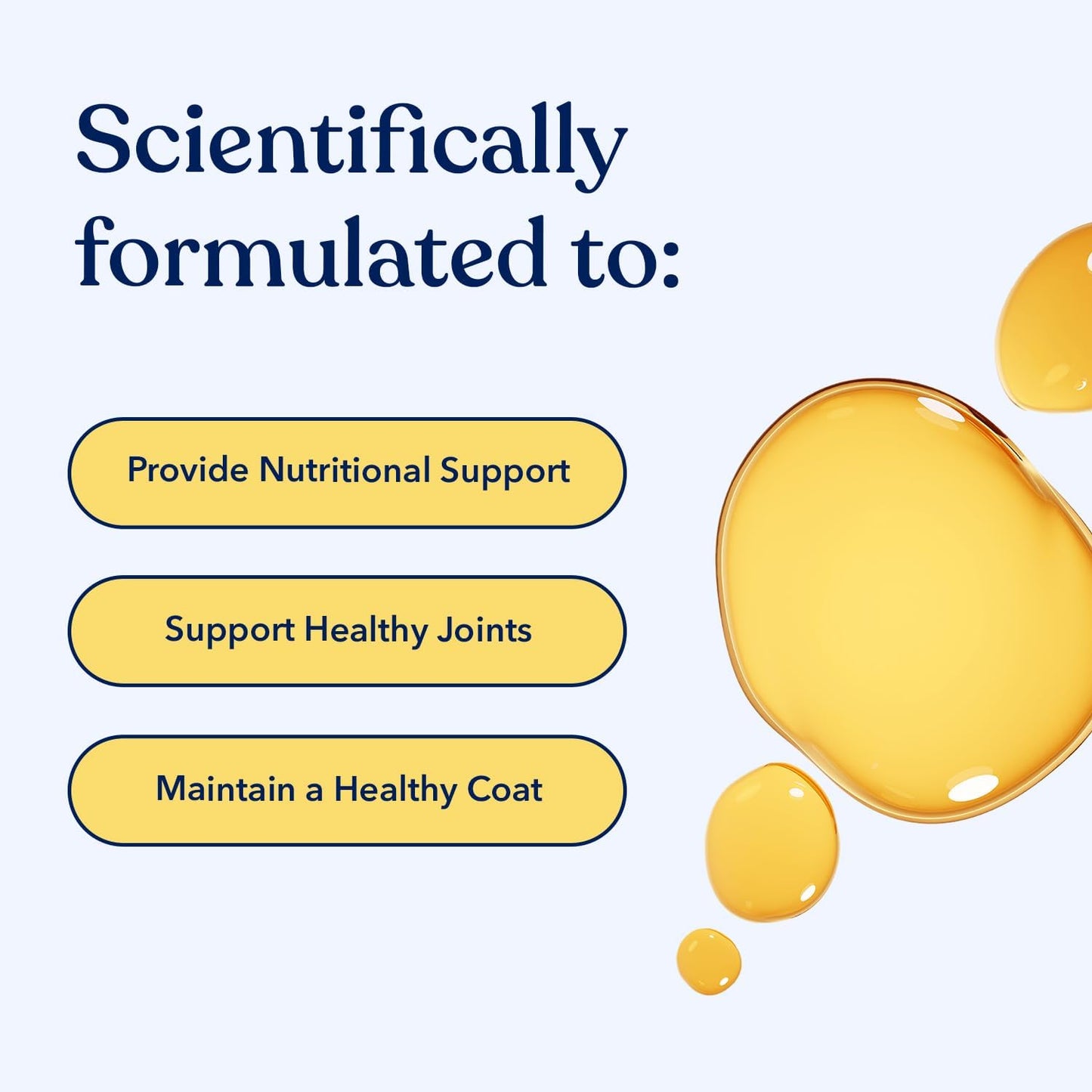 Wild Alaskan Salmon Oil for Dogs - Omega 3 Fish Oil, Healthy Skin & Joints - Fatty Acid, Pollock Oil - Sustainably Sourced - 8 Oz