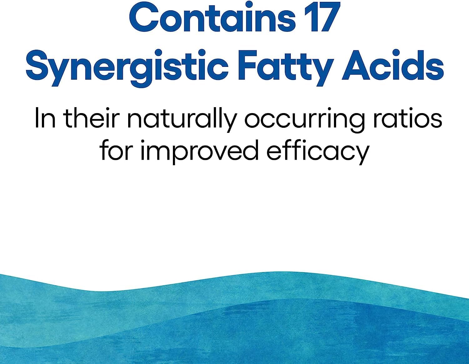 Wild Alaskan Salmon Oil with Omega-3, EPA, DHA, and Vitamin D for Brain & Heart Health - 180 Count