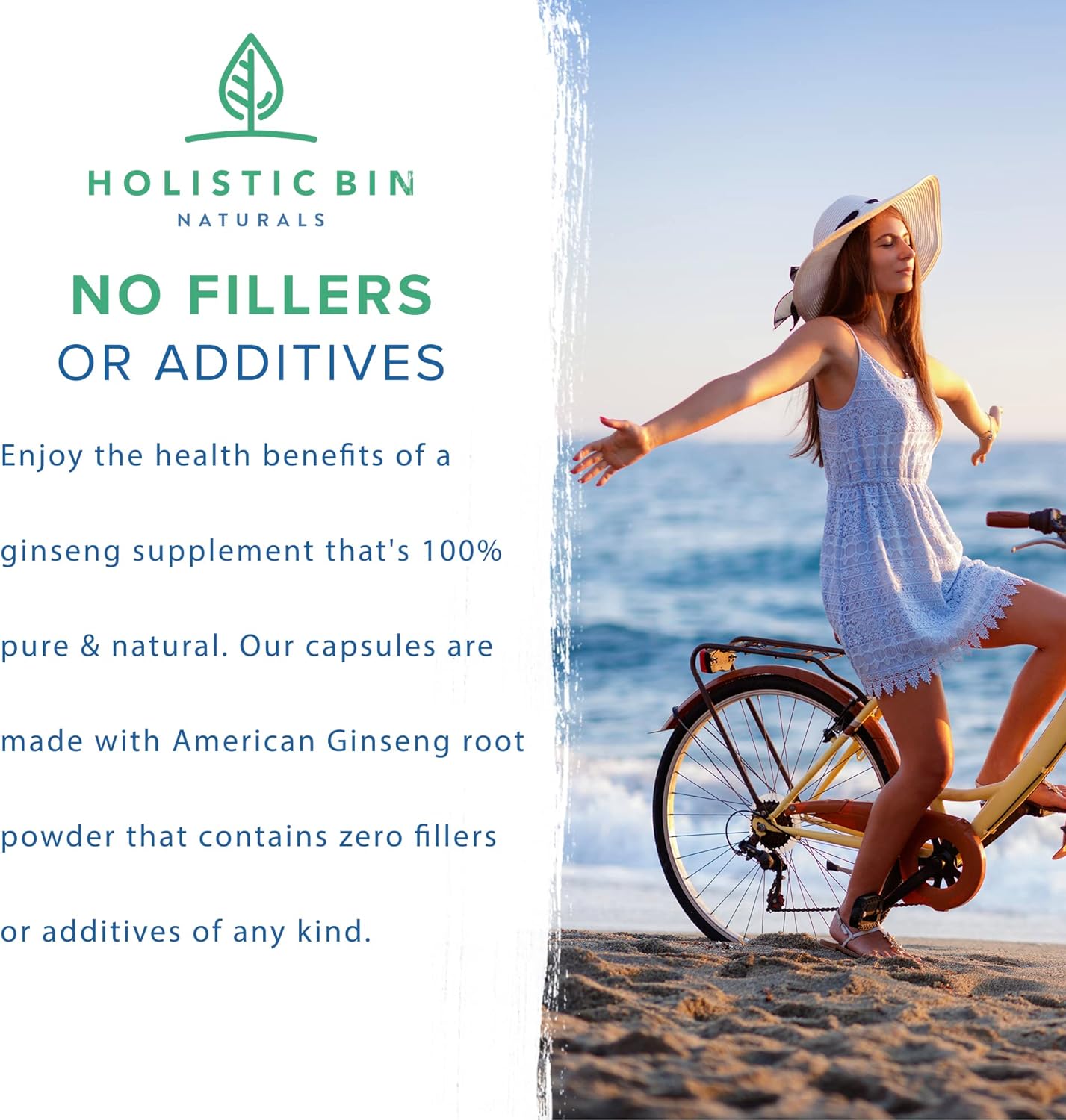 Wild American Ginseng Capsules - Pure Organic Supplement | Appalachian Roots (Panax Quinquefolius) - 40 Capsules