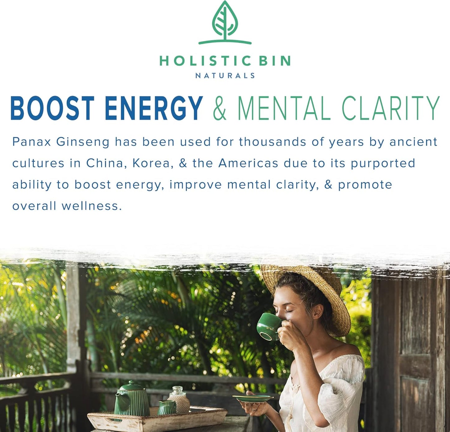 Wild American Ginseng Capsules - Pure Organic Supplement | Appalachian Roots (Panax Quinquefolius) - 40 Capsules