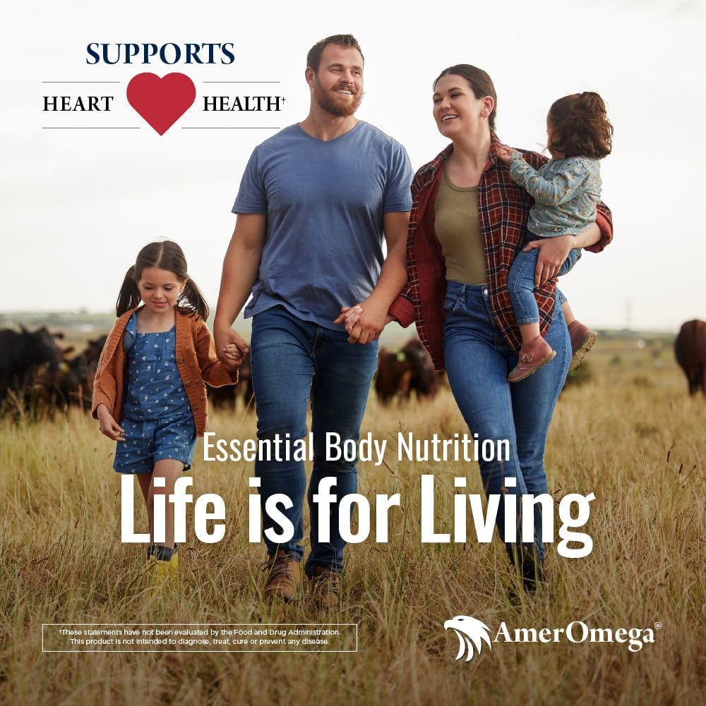Wild-Caught Alaskan Walleye Pollock Omega-3 Fish Oil Softgels for Heart Health - American-Sourced & Non-GMO - 60 Softgels