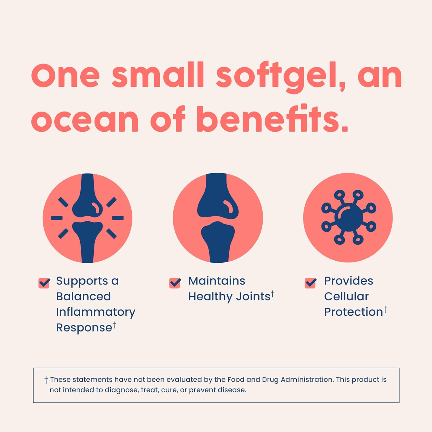 Wild-Caught Antarctic Krill Oil Softgels - 500mg with EPA, DHA, Astaxanthin - Joint, Heart, Brain, Immunity Support - 60 ct - No Fishy Aftertaste