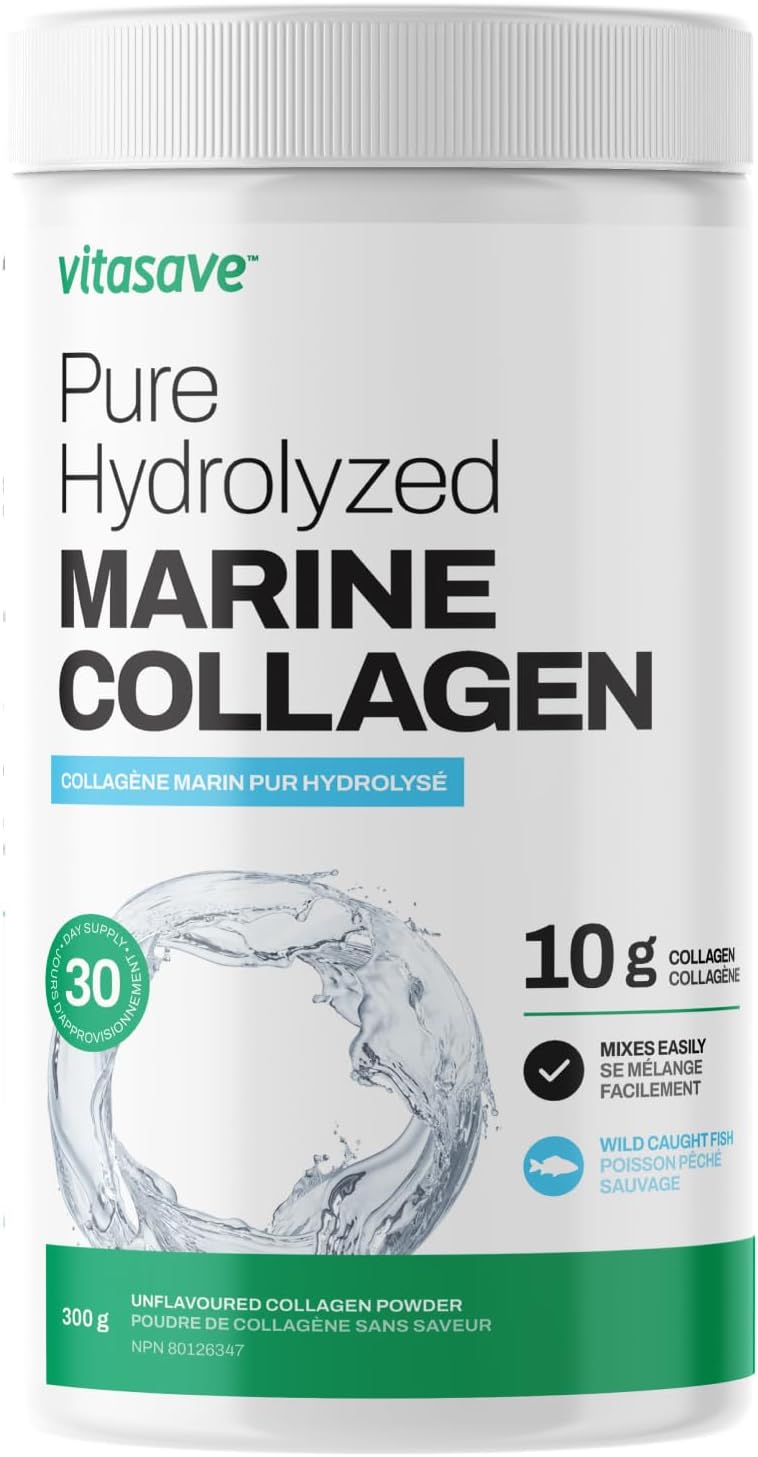 Wild-Caught Marine Collagen Peptides Powder - Non-GMO, Hydrolyzed - Supports Skin, Hair, Nails, Joints - Unflavored, Easy to Mix - 30 Day Supply