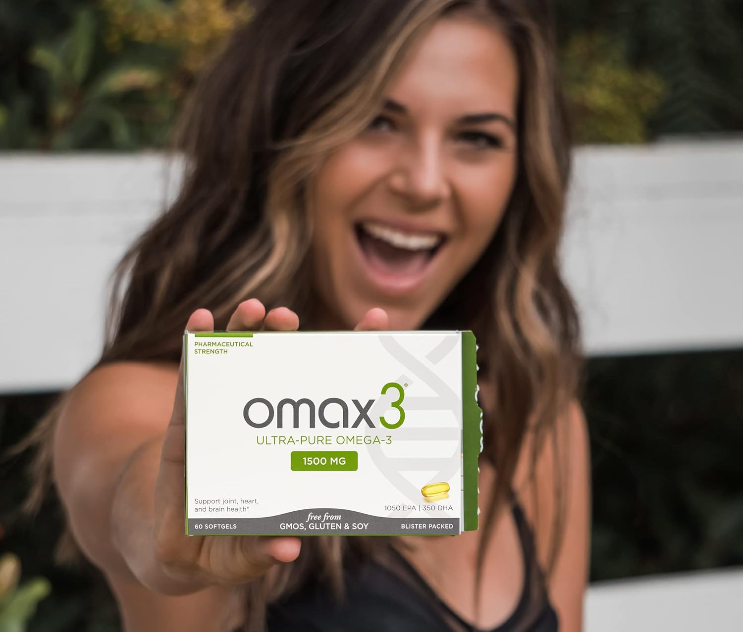 Wild Caught Omax3 Natural Omega 3 Fish Oil Pills - 1500 MG EPA DHA Joint & Muscle Support - Non-GMO, Gluten Free Supplements - 30-Day Supply